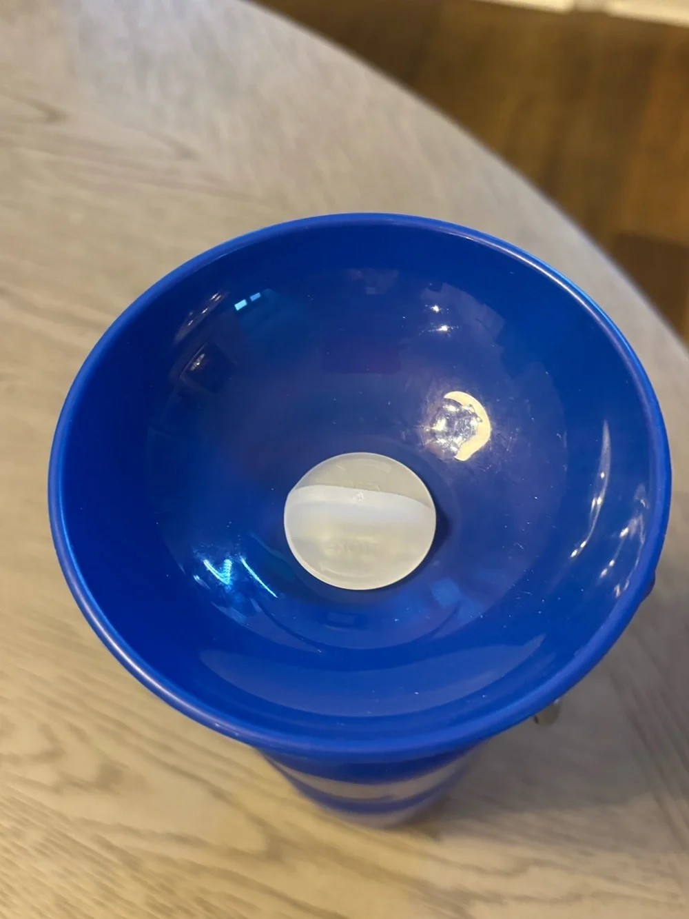 NWT Springland Springer Blue Dog Travel Water Bottle with Built-In Bowl 22 oz